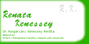 renata kenessey business card
